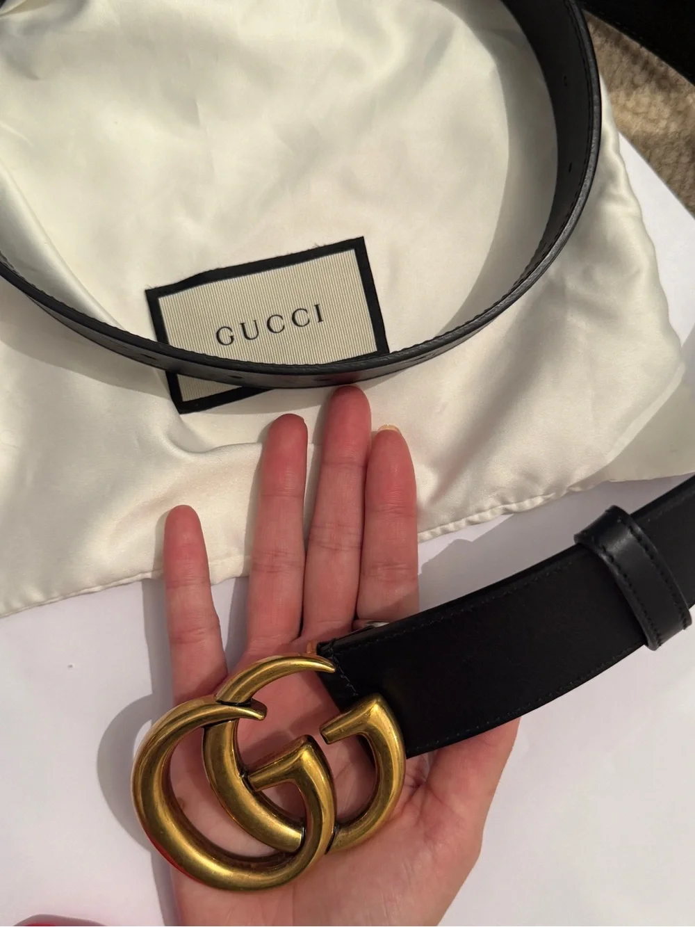 Authentic Gucci Marmont Wide Belt